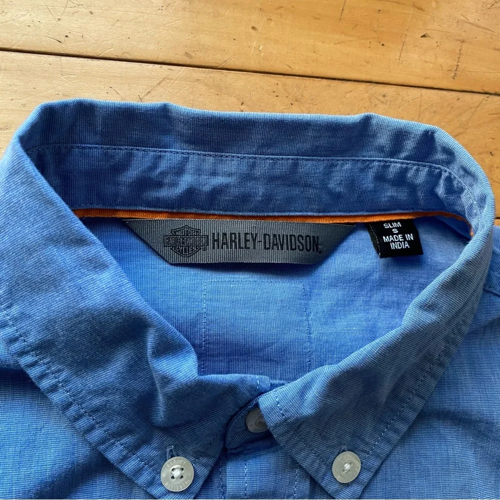 Harley Davidson Logo Button Up Shirt - Picture 3 of 10
